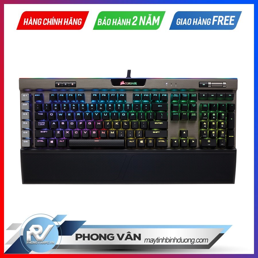 Ban Phim Cơ Corsair K95 Rgb Platinum Gunmetal Mx Speed