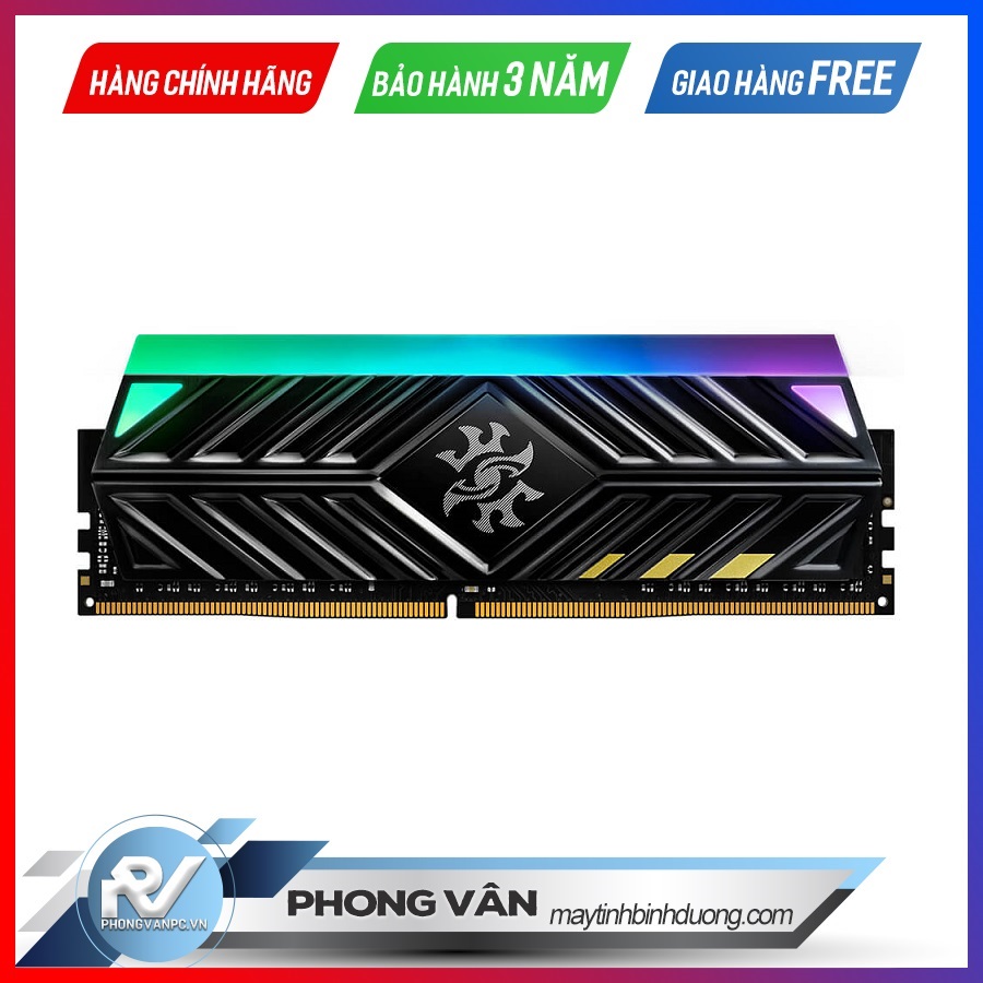 RAM-DDR4-8GB-ADATA-XPG-SPECTRIX-D41-X-TUF-RGB-3000Mhz-NEW-BLACK