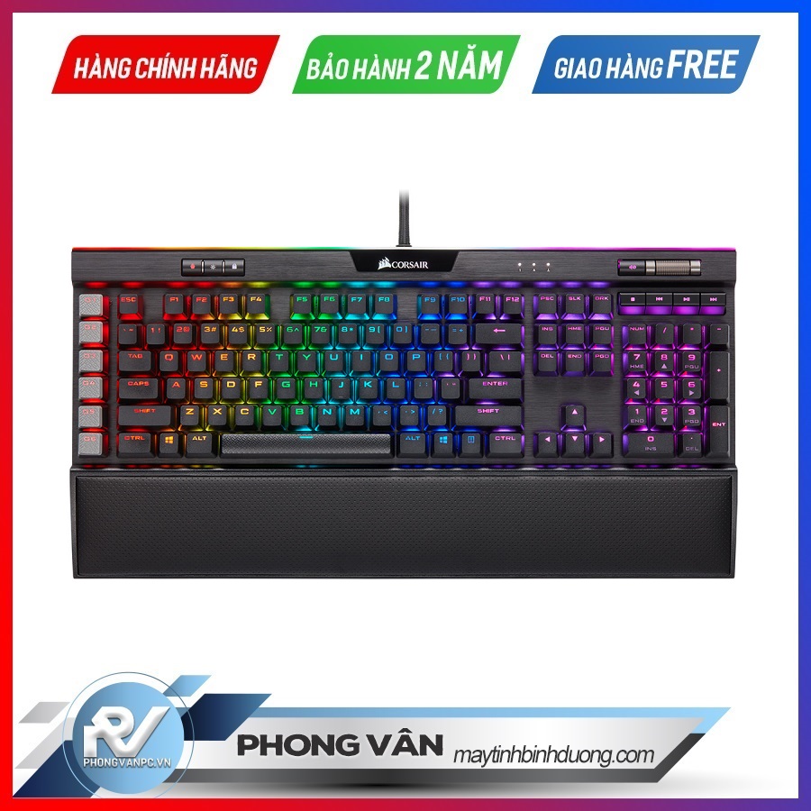 Ban Phim Cơ Corsair K95 Rgb Platinum Xt Speed Brown Blue Switch