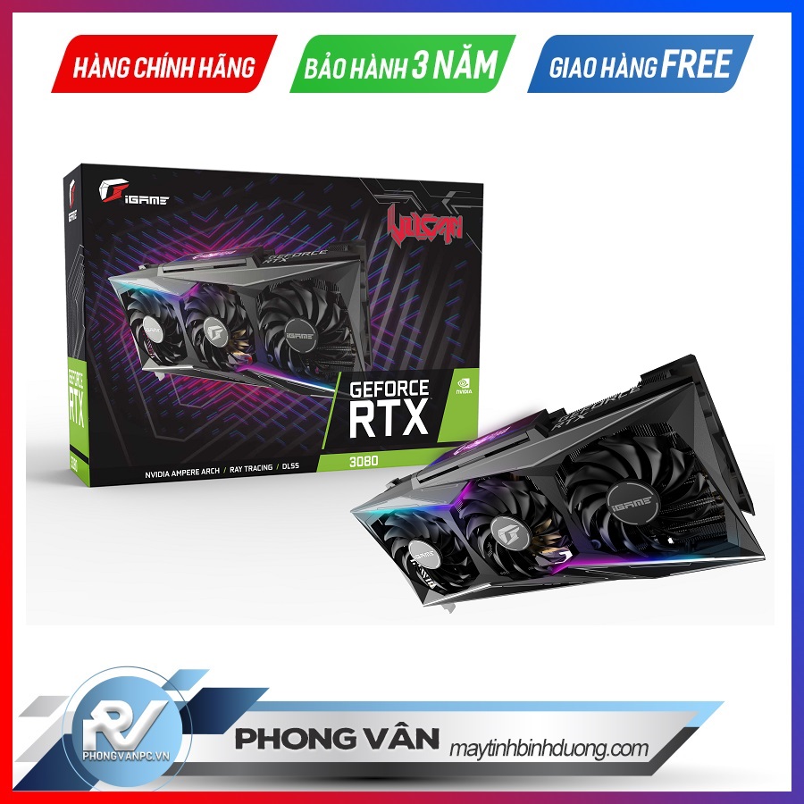 Card màn hình Colorful iGame GeForce RTX 3080 Vulcan X OC 10G-V