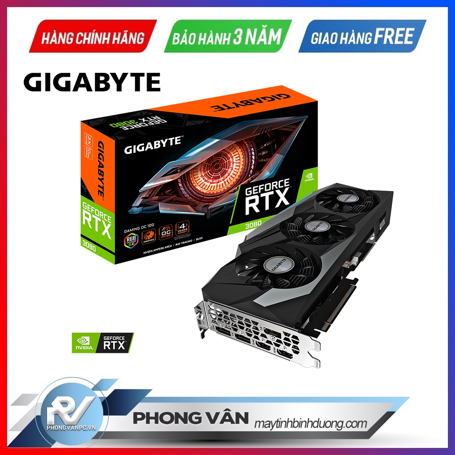 Card màn hình Gigabyte RTX 3080 GAMING OC 10G