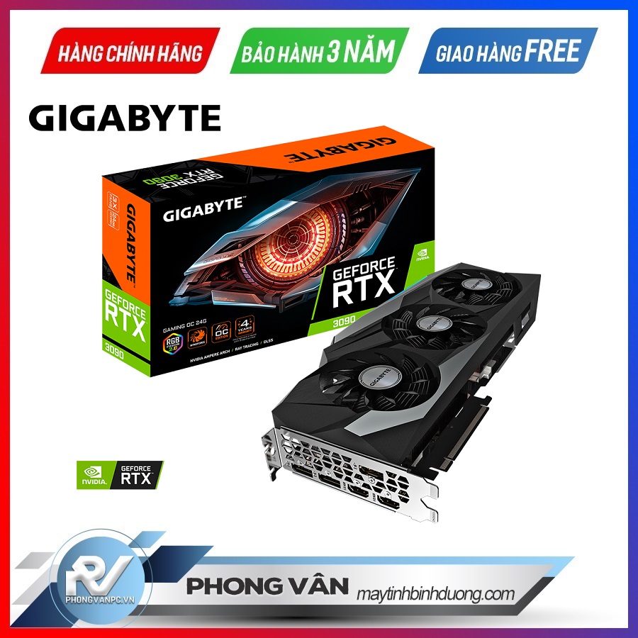 Card màn hình Gigabyte RTX 3090 GAMING OC 24G GDDR6X