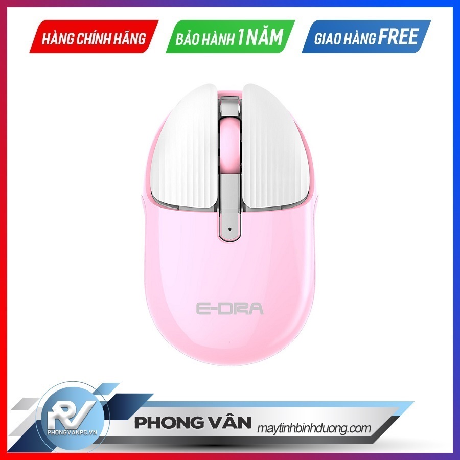 Chuột E-DRA 621W wireless (hồng)
