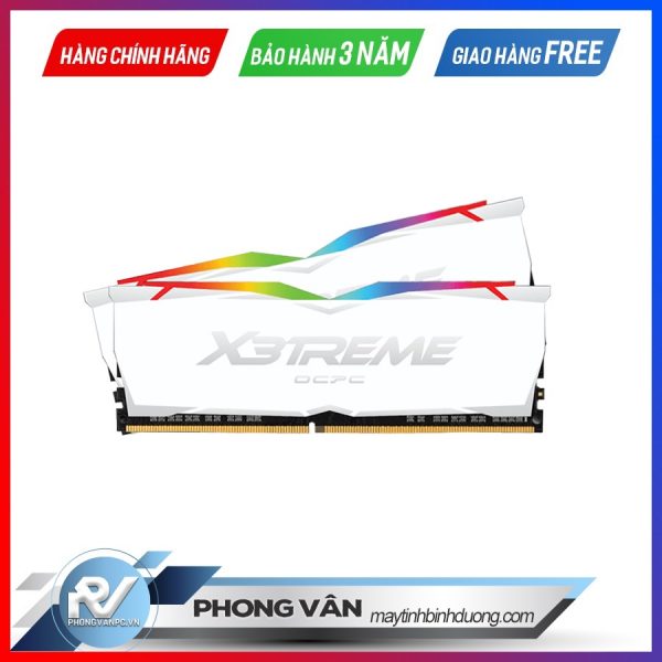 Ram OCPC X3TREME RGB DDR4 3000 16GB(2x8GB) CL16 WHITE
