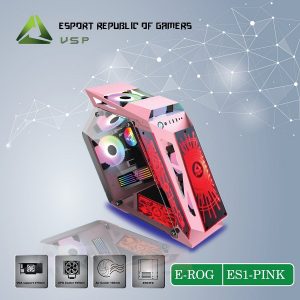 Case E-ROG ES1 Pink Gaming
