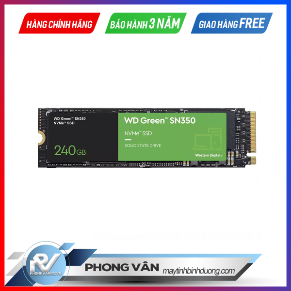 Ổ cứng SSD WD SN350 Green 240GB NVMe PCIe Gen3x4