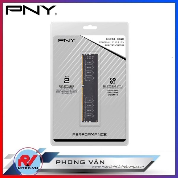 Ram PNY CL16 (1x8G) DDR4 2666MHz