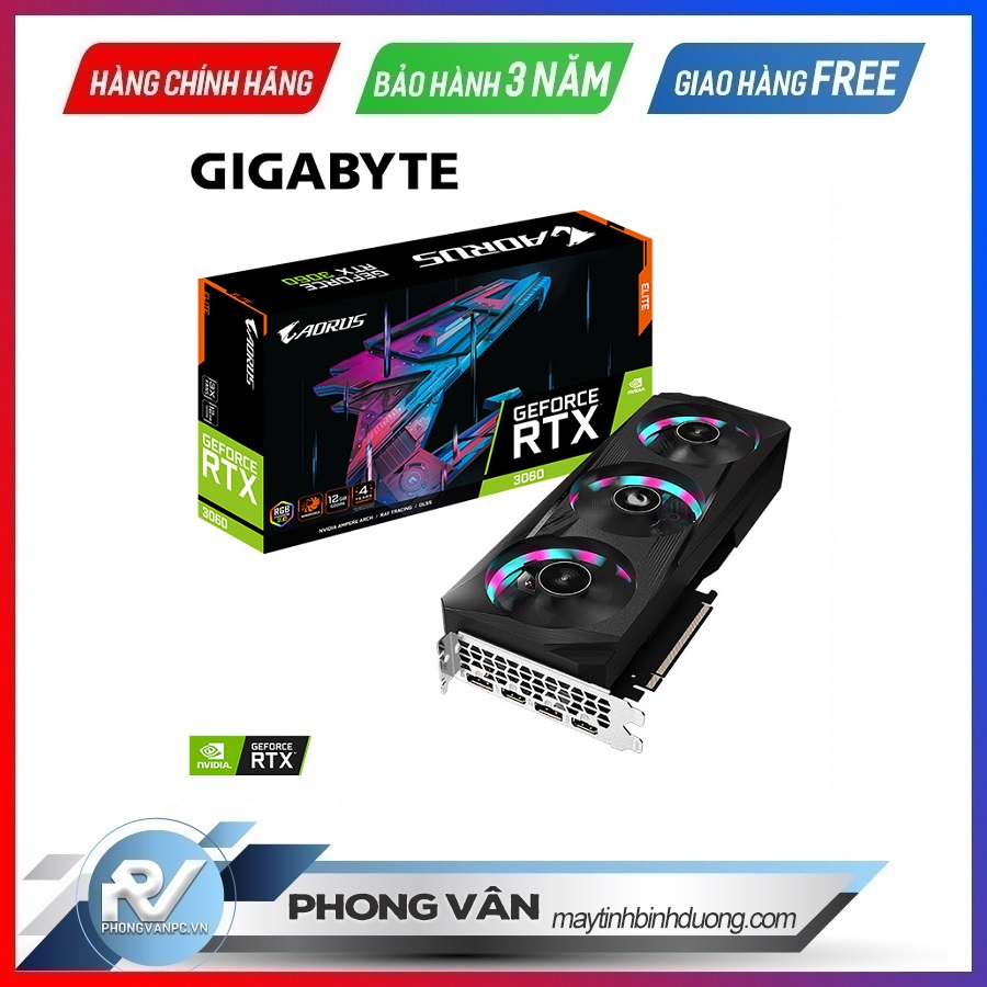 Nvidia Geforce Gigabyte Aorus Rtx 3060 12gb Gigabyte Aorus RTX