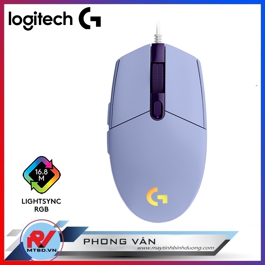Chuột game Logitech G203 Lilac