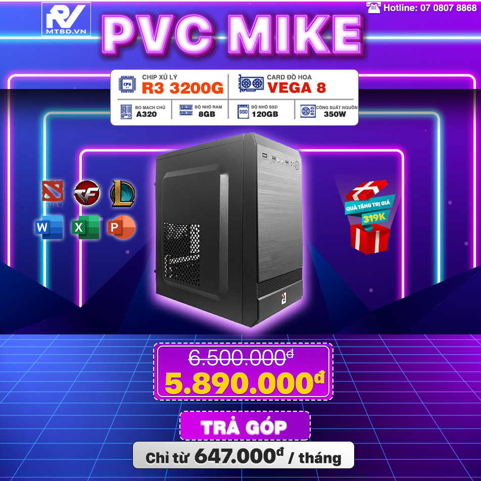 PVC MIKE PHONG VAN PC